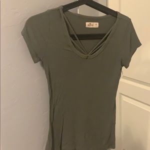 Green strap pu Hollister tee